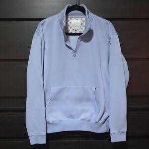 Men's Light Purple Zip-Up Sweater